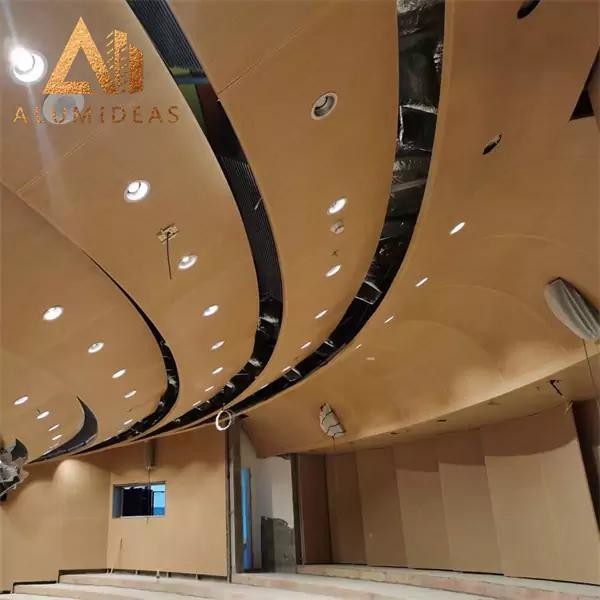 Custom Decorative Curved Acoustic Ceiling Panels