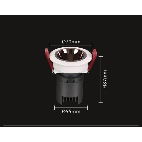 Supermarkets 5W 7W LED Spotlight Anti Glare BRIDGELUX 15deg 24deg 38deg