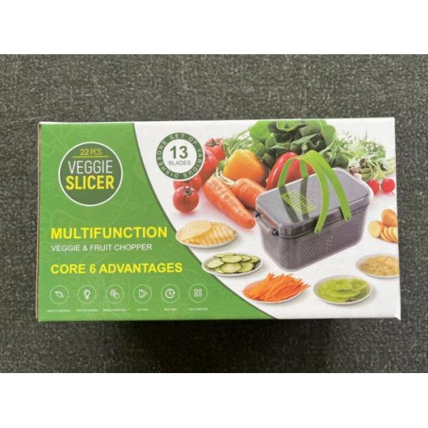 Multifunctional Kitchen Tool Accessories  22 pcs  Onion Cutter Vegetable Chopper Slicer