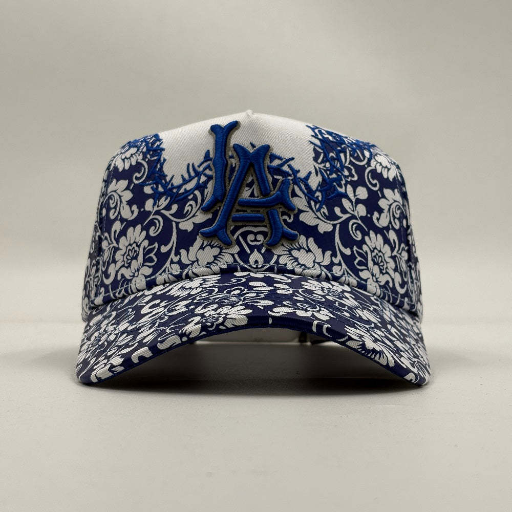 Suede Baseball Hat Chicano Streetwear Tiger Thorn Embroidery Adjustable For Men Women