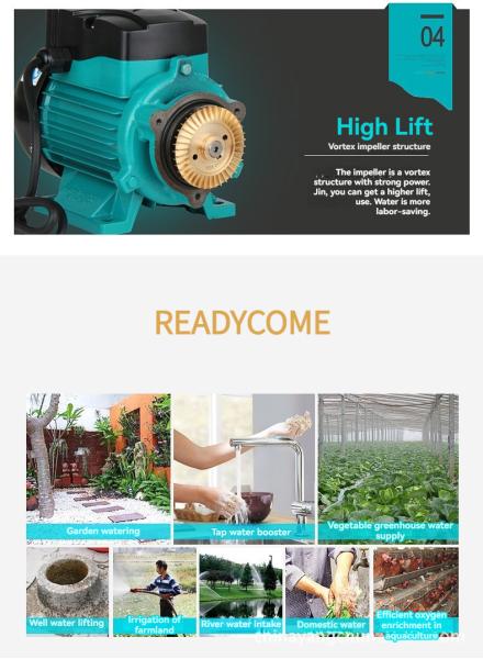 Surface Domestic Pressure Pump Small For House Residential Water Supply
