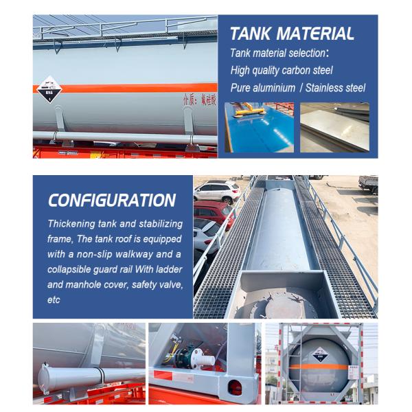 28000 Liters ISO Tank Container 20ft 30ft For Liquid Chemical Transportation