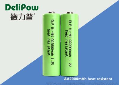 1.0v~1.2V 2000mAh Aa Rechargeable Batteries Nimh Heat Resistant