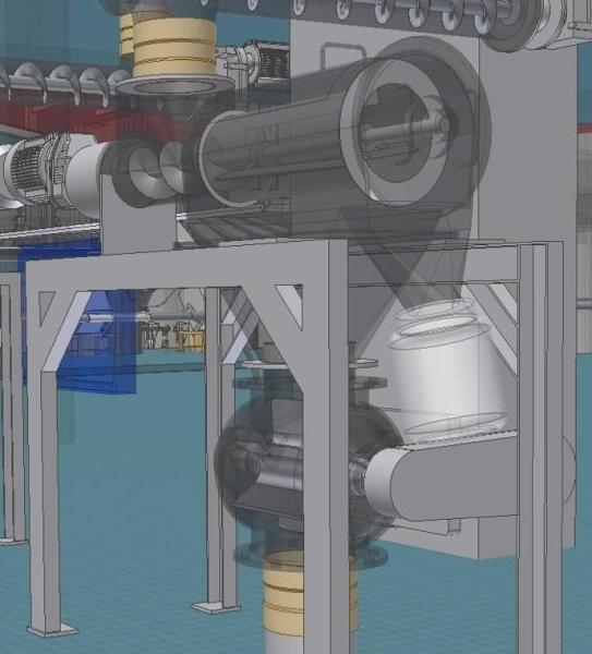 Criba vibratoria rotativa modular de acero inoxidable SS304 para alimentos