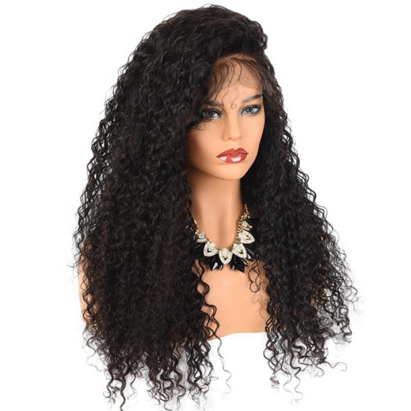 250gram 30 Inch Blend Curly Lace Front Human Hair Wigs