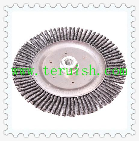Fine Strand Twist Knotted Screw & Flat  Wire Wheel Brushes TRT03