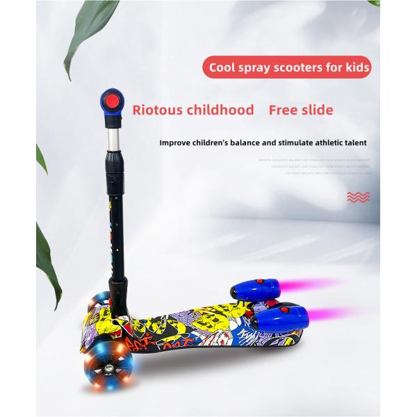 CE Certificate Included Blanco ABS Kids Kick Electric Drifting Scooter with Light