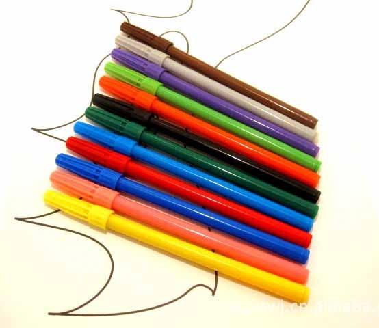 low price cheap kids art paint marker, assorted color,washable ink