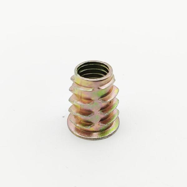 M4 M5 M6 Zinc Alloy Hex Drive Head Screw Threaded Wood Insert Nut For Wood