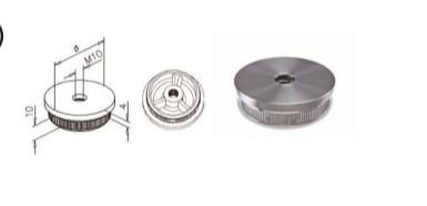 stainless steel handrail end cap/stainless steel flat end cap that used for building