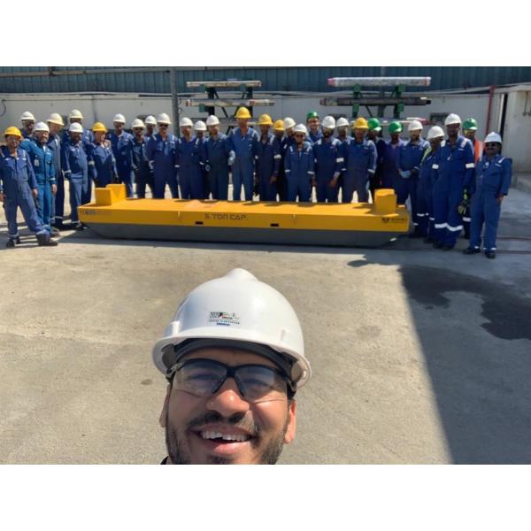 Автоматическая тележка переноса рельса тяжелого груза 5000kg