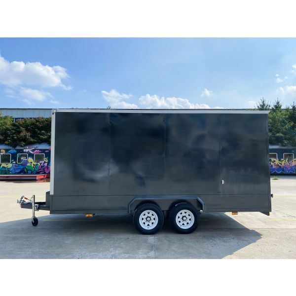 Remorques à caisson en acier, personnalisables, remorque de fret fermée