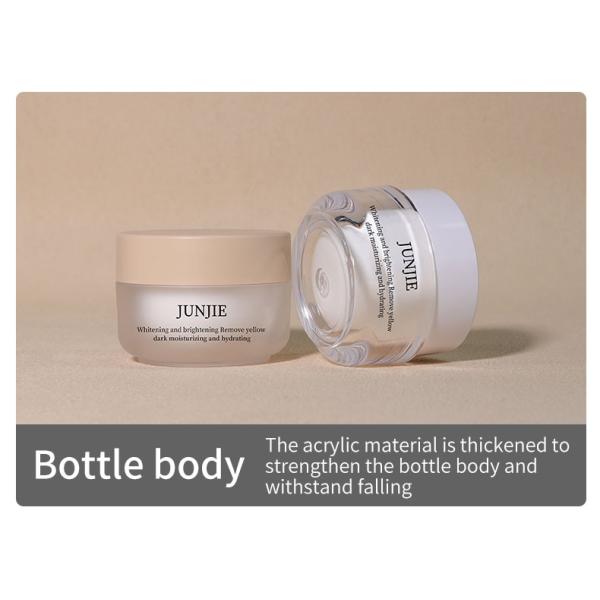 Personaliza las tapas de punta de tornillo 50g Vidrio de crema de cosméticos vacío para protector solar crema y lujo de la cara y el cuerpo crema de embalaje