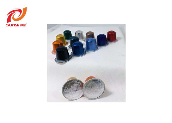 Recyclable Aluminum Compatible Nespresso Coffee Capsules / Empty Aluminum Nespresso Capsules