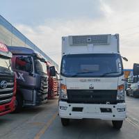 HOWO Thermoking Refrigerated Van Freezer , Refrigerated Transport Truck