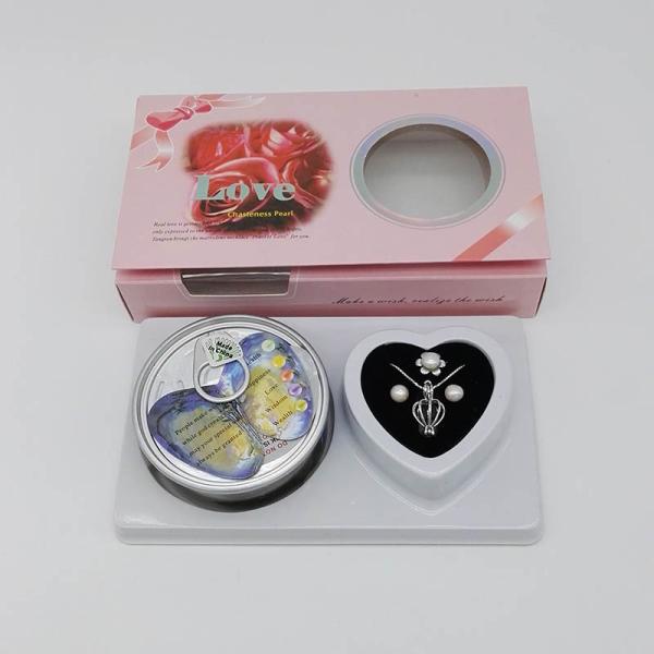 Promotion Gifts Love Pearl 3PCS included Chain Necklace with one Drop Pendant , Ring , Earrings