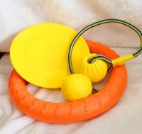 20CM Polyurethane Dog Training Pet Flying Saucer Plate PU espumante
