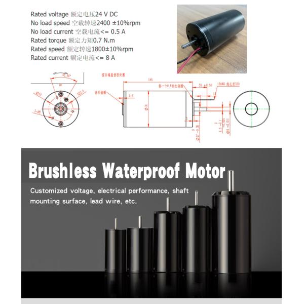 Электрический двигатель 24V наивысшей мощности водоустойчивый для шлюпки доски RC двигателя
