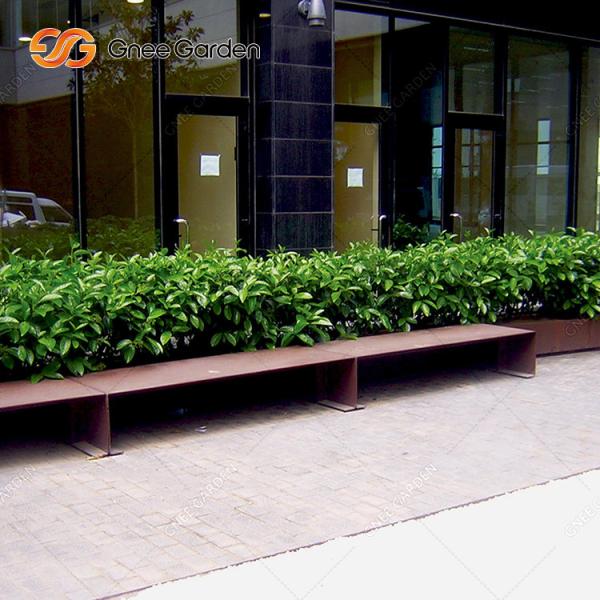мебели металла 1800mmx510mm Суд Corten на открытом воздухе стальной для общественных мест