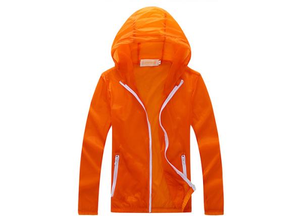 Polyester Quick Dry Outdoor Sun Protective Clothing , Anti - UV Sportswear Jacket