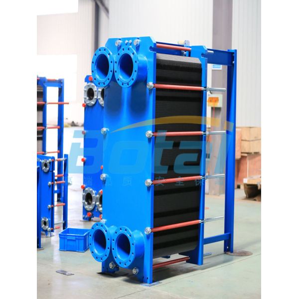 Plates in plate heat exchangers isolate media conduct heat exchange