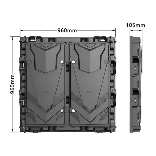 P10 P8 Rear Service LED Display High Brightness Outdoor Advertising Video Wall ABXING OD Series