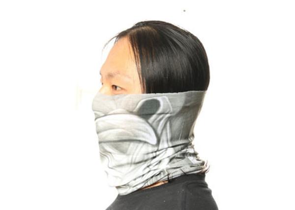 Black Plain Fishing Neck Scarf 25*50 CM Microfiber Polyester Bandana