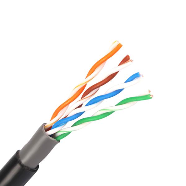 CCS Waterproof Cat5 Ethernet Cat5e Outdoor Cable HDPE Insulation