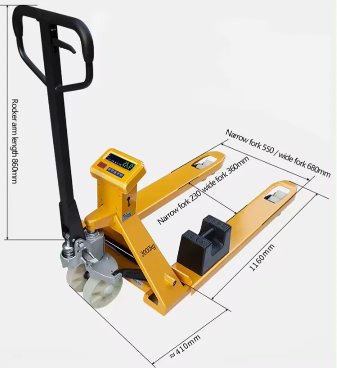 2.5T Digital Forklift Weighing Scales with Built In Printer