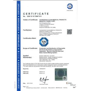 Hefei DX Medical  Co., Ltd. Certifications