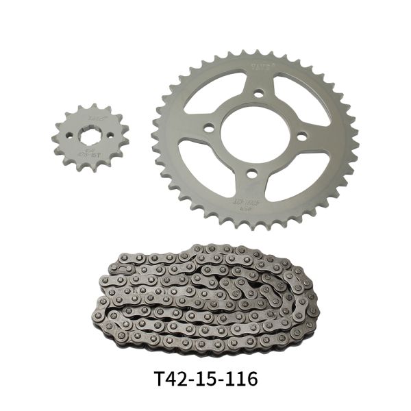 Motorcycle Sprocket and Chain Kit for CG125 CG150 GN125 HJ125 CM125 WY125 BAJAJ CGL Repuestos Kits Sets