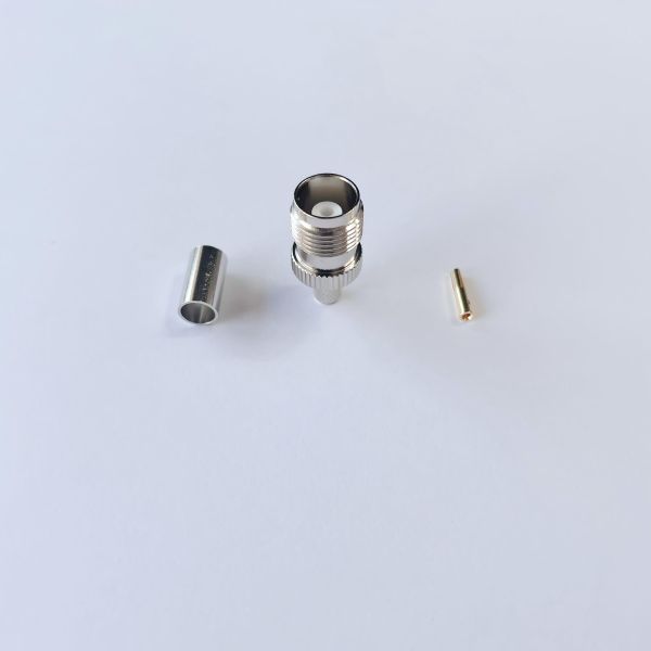 50 Ohm TNC Female Connector DC-6GHz Waterproof RF Coaxial Connector for RG58 Cable