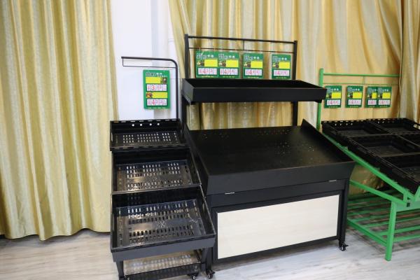 Metallic Fruit And Vegetable Display Stand , Fruit Vegetable Display Rack