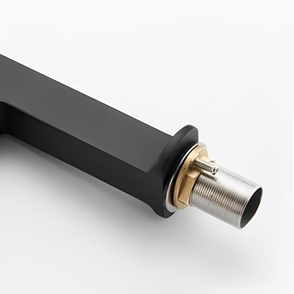 Black Brass Basin Zinc Alloy Faucet Bathroom Mixer Tap Hot And Cold Water