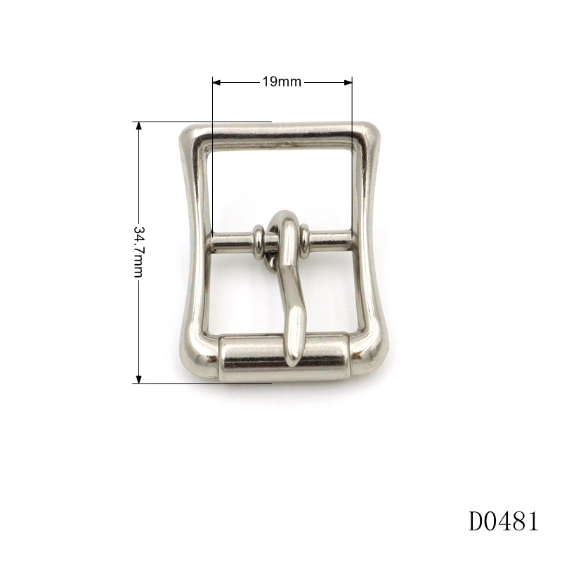 Bag Roller Pin Buckle Polishing Silver Belt Buckles Luxury