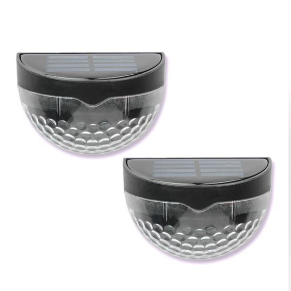 Solar Fence Light Semi-circle Outdoor Wall Light White Decorative Lighting