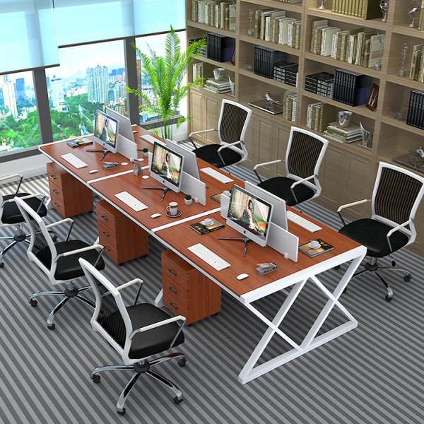 Steel Office Furniture Partitions , E1 Grade Desktop Office Desk