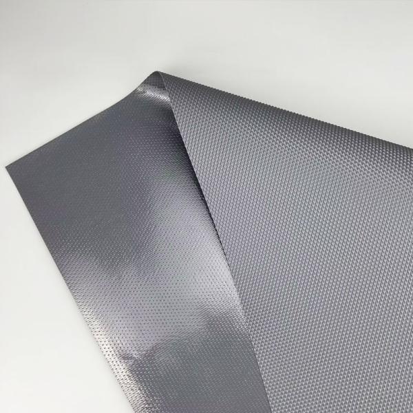 Waterproof Cabinet Shelf Mat with Diamond Pattern Non-Slip Bathroom Drawer Liner Eva Grey