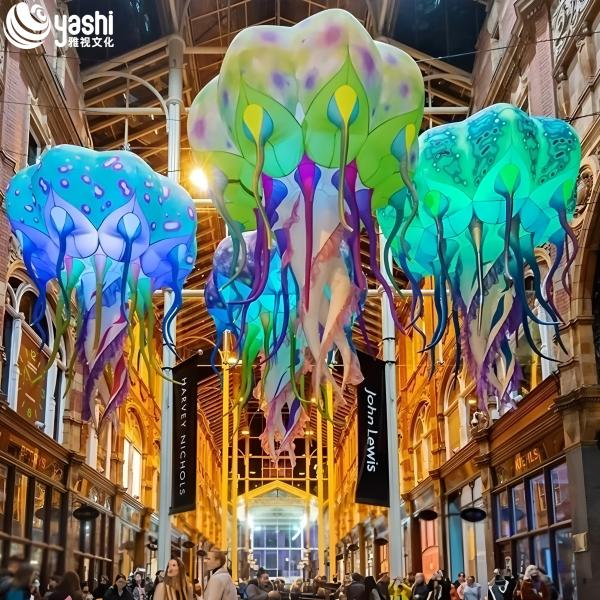 Outdoor Decorative Balloons LED Lighting Fixtures for Square