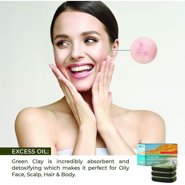 Private Label Dead Sea Mud Clay Natural Bar Soap Face Body Cleanser Acne Eczema Removal