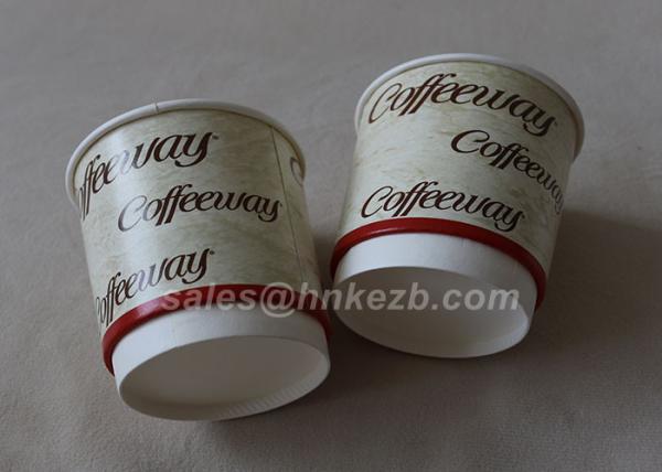 Disposable Coffee Boxes Food Grade Coffee Paper Cup 6oz Disposable Printed Cup