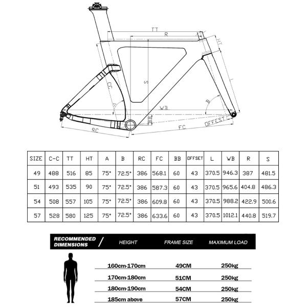 Shimano 11-скоростной шоссейный велосипед 700C Полностью углеродный дисковый тормоз