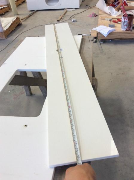 Granite Top Quartz Bathroom Vanity Tops , Big Slab Size Vanity Sink Tops