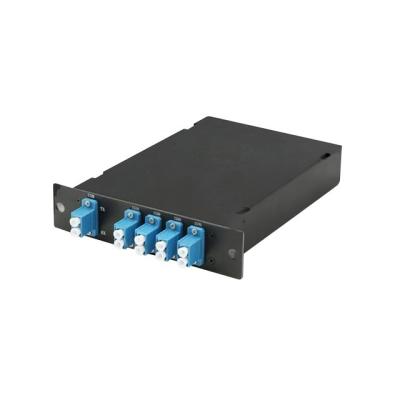 Boîte à double fibre 8CH DWDM MUX DEMUX avec port EXP de moniteur LGX Box pour les liaisons CATV et les réseaux PON avec une faible perte d'insertion et une isolation élevée