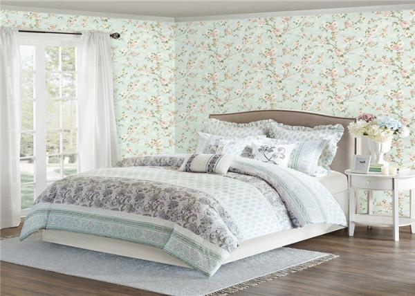 Waterproof Non Woven Wallpaper 0.53*10m , Interior Design Bedroom Wallpaper