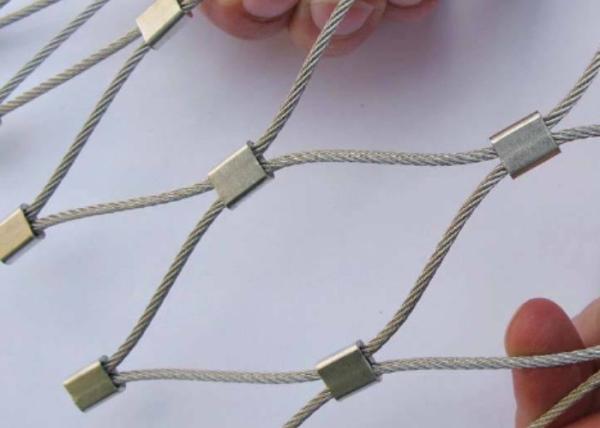 Black Oxidized Zoo Wire Mesh 30*30mm Zoo Aviary Netting SS316 Cable Wire