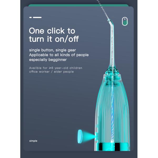 ирригатор воды батареи 800Mah устный забеливая водоструйный выбор для перемещения