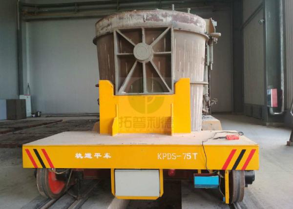 50t slag pot carrier on rail for steel mill production line transformer car