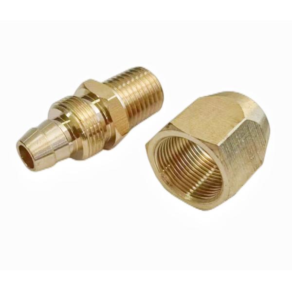 Соединитель конца шланга доказательства корозии латунный для шланга для подачи воздуха полиуретана ID 1/4 дюймов