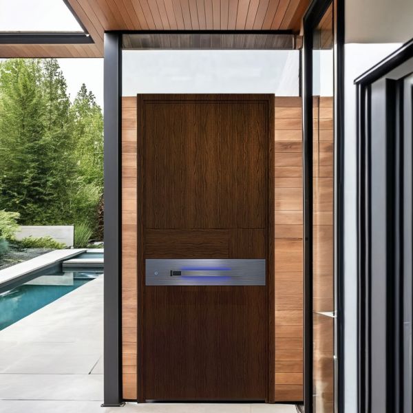 Modern Villa Main Entrance Door Burglar Proof Steel Luxury Security Door Manual Opening